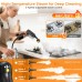 Pressurized Steam Cleaner, 3-Level Adjustable Handheld Steamer Cleaning for Home, 15s Fast Heat-Up & 47.3oz Tank, 2500W Multi-Surface Portable Steamer for Floor/Grout/Car/Kitchen & Bathroom